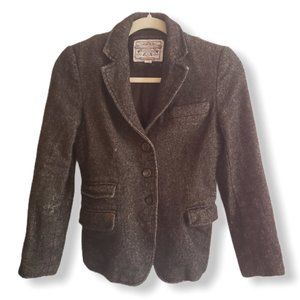 Vintage 80s 90s Banana Republic Tweed Blazer, Wool